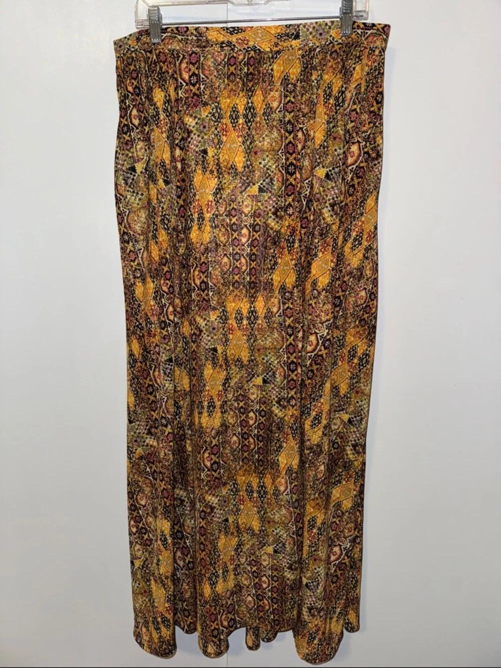 Lane Bryant Flowy Maxi Skirt w Slit Boho Print Women’s 14 / 16 - Picture 2 of 12